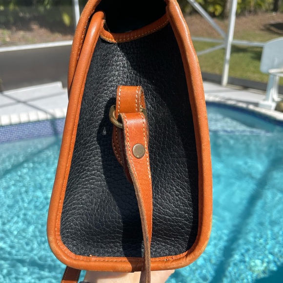Dooney & Bourke Black and Brown Leather Crossbody Bag - Picture 13 of 15